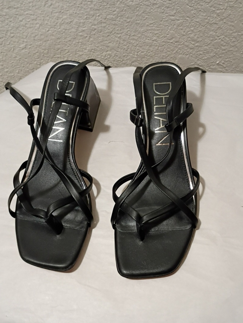 Deltan Ankle Wrap Strappy Block Heel Size 7.5  - Women's - Picture 5 of 12